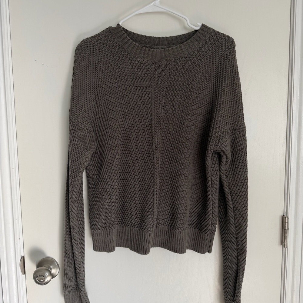 lululemon athletica Green Knit Sweatshirt